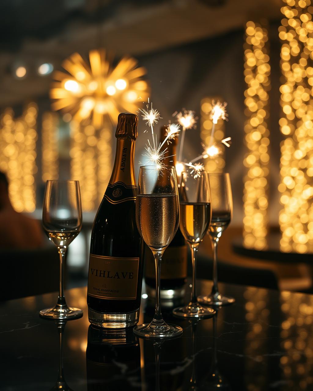 Service VIP table champagne Secret Garden